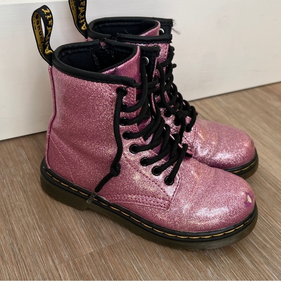 Dr. Martens Other - Dr. Martens 1460 Glitter J Pink Boots Size 11 Toddler/Little Kids